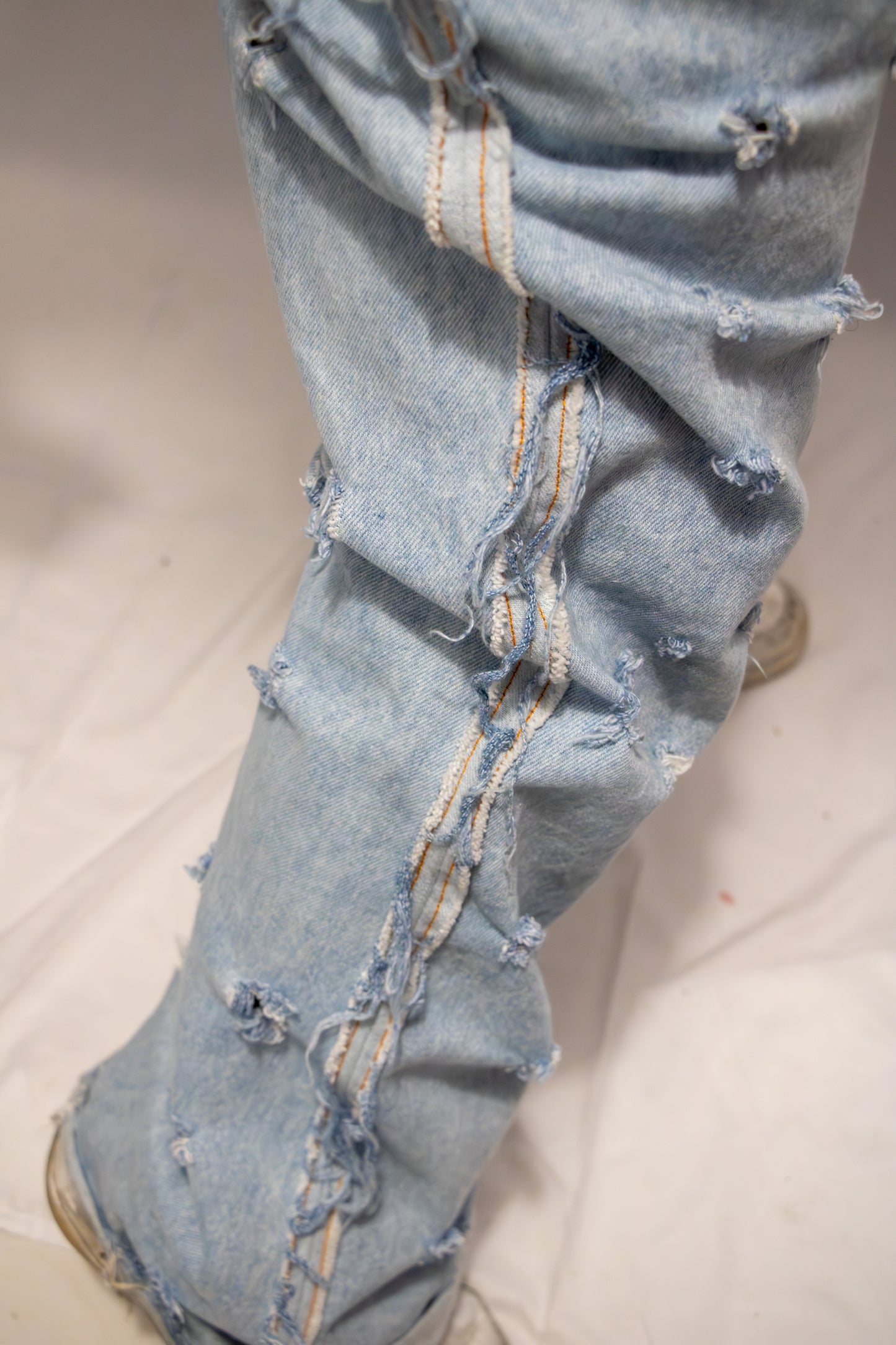 Jean baggy reverse bleu clair