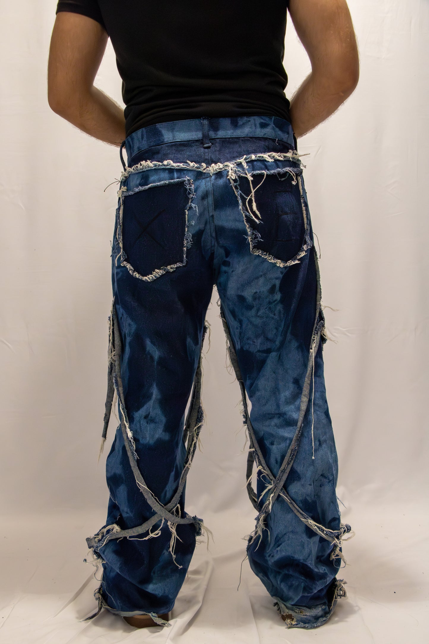 Denim double bandes (Décoloré)